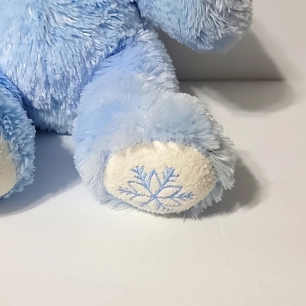 Build-a-bear Workshops Blue Sparkle Bear stuffed animal plush bear, collectible